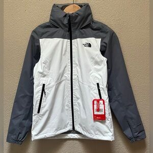 The North Face Women's Resolve Plus Jacket White & Gray Color Size-Small